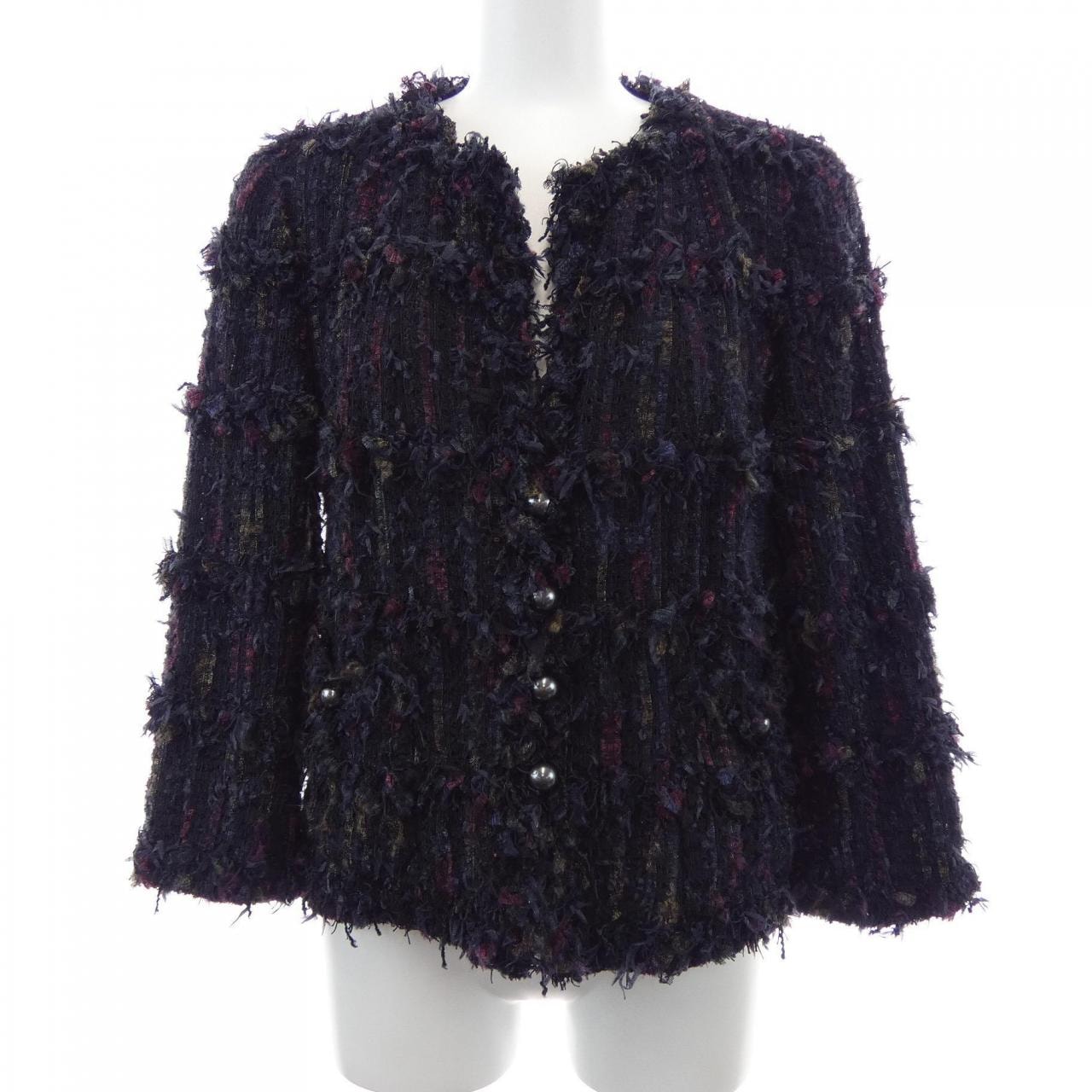 【ヴィンテージ】シャネル CHANEL P27891V17672 06C ノーカラージャケット