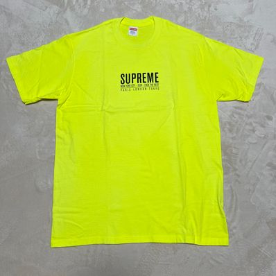 Supreme Paris Tee "Fluorescent Yellow"
