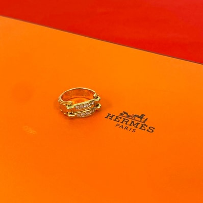 HERMES エルメス メキシコ リング ダイヤモンド K18イエローゴールド リング・指輪 8号 ゴールド
24000