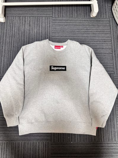 Supreme Box Logo Crewneck "Heather Grey" (22FW)
