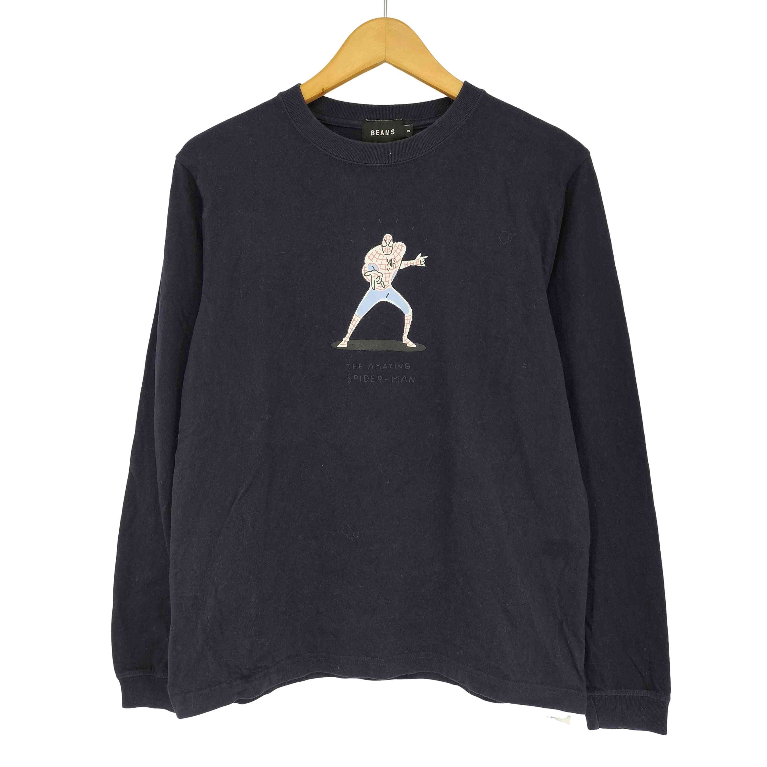 キャラクタープリント クルーネック ロングスリーブ tシャツ【1142084934365】