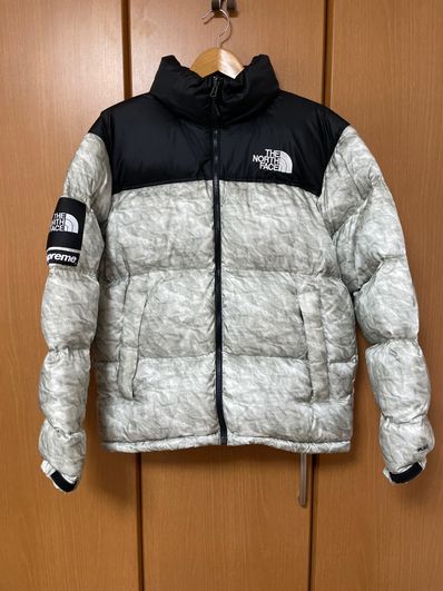 Supreme x The North Face Nuptse Jacket "White Paper Print"