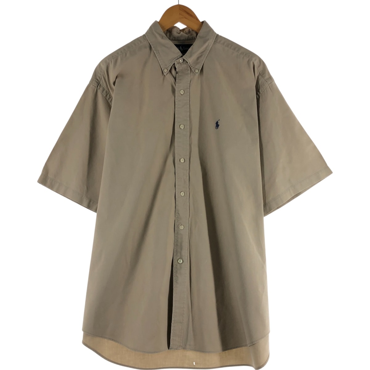 古着 ラルフローレン Ralph Lauren BLAIRE 半袖 ボタンダウンシャツ メンズXL相当/eaa535646