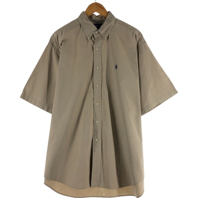 古着 ラルフローレン Ralph Lauren BLAIRE 半袖 ボタンダウンシャツ メンズXL相当/eaa535646