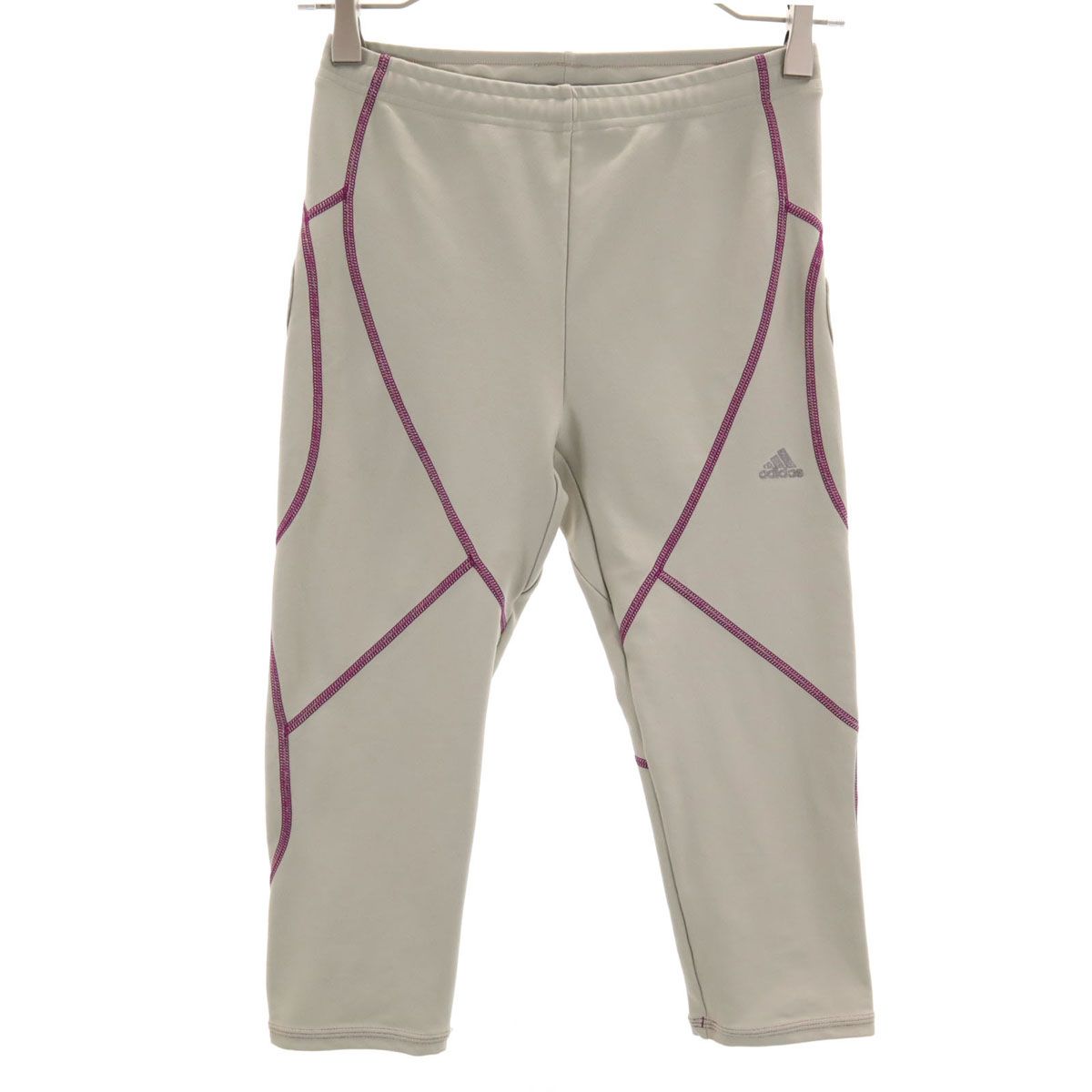 adidas アディダス 日本製 トレーニング 3月4日 タイツ S グレージュ レギンス