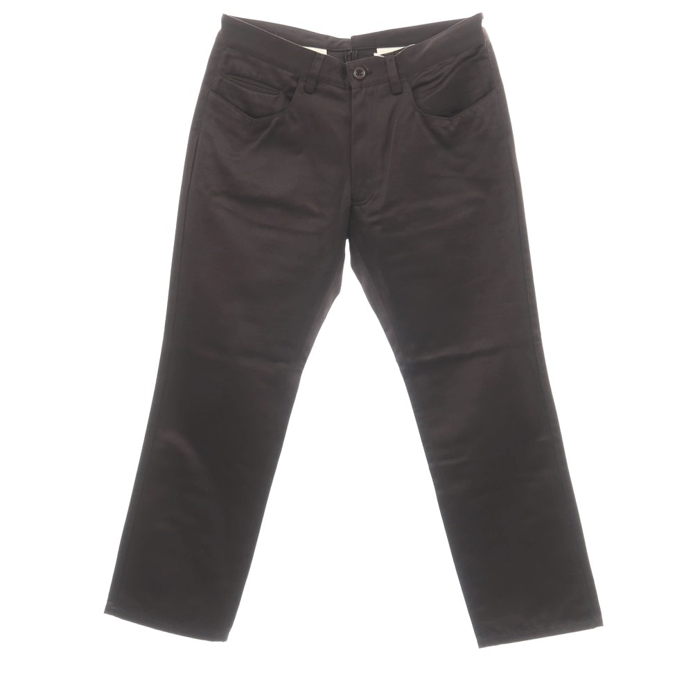 【中古】ポールスミスコレクション PAUL SMITH COLLECTION コットン サテン 5ポケットパンツ チャコールブラウン【サイズL】【メンズ】