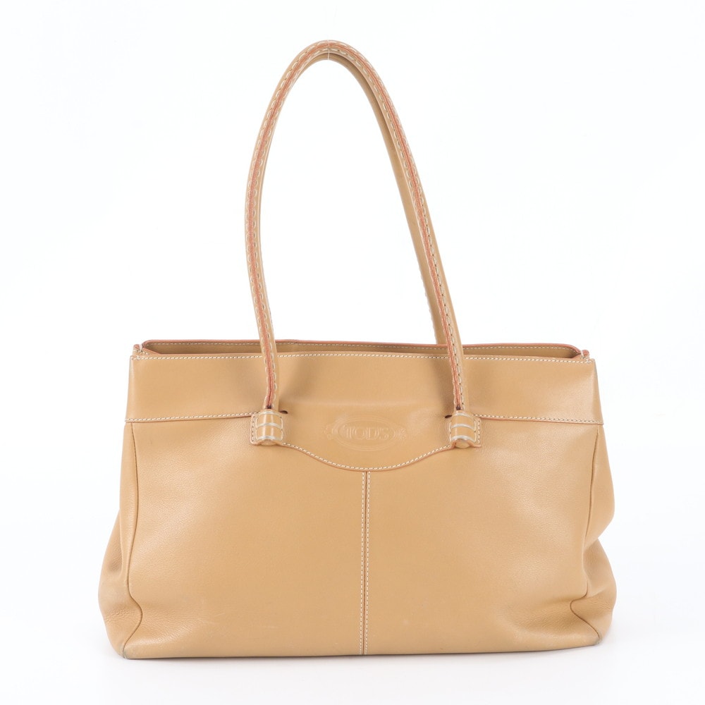 ■美品 トッズ モカシーノトート バッグ レザー