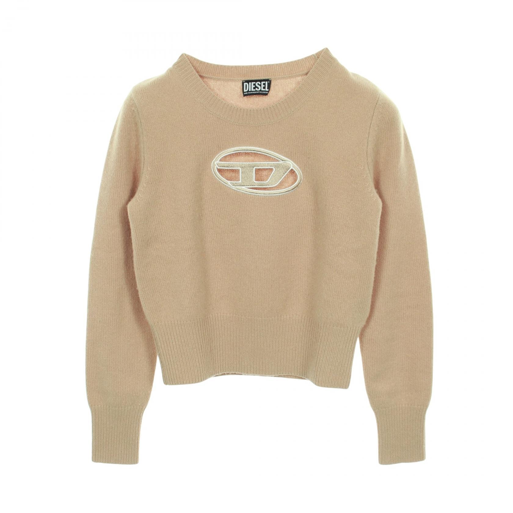 ディーゼル DIESEL オーバルD ニット 衣料品 トップス ウール カシミヤ レディース ベージュ系 93243 【中古】