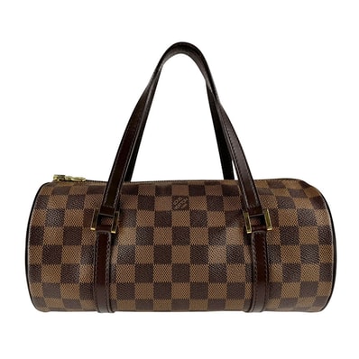 ルイ ヴィトン LOUIS VUITTON ハンドバッグ ダミエ パピヨンPM ダミエキャンバス ブラウン ゴールド レディース N51304【中古】 z9597