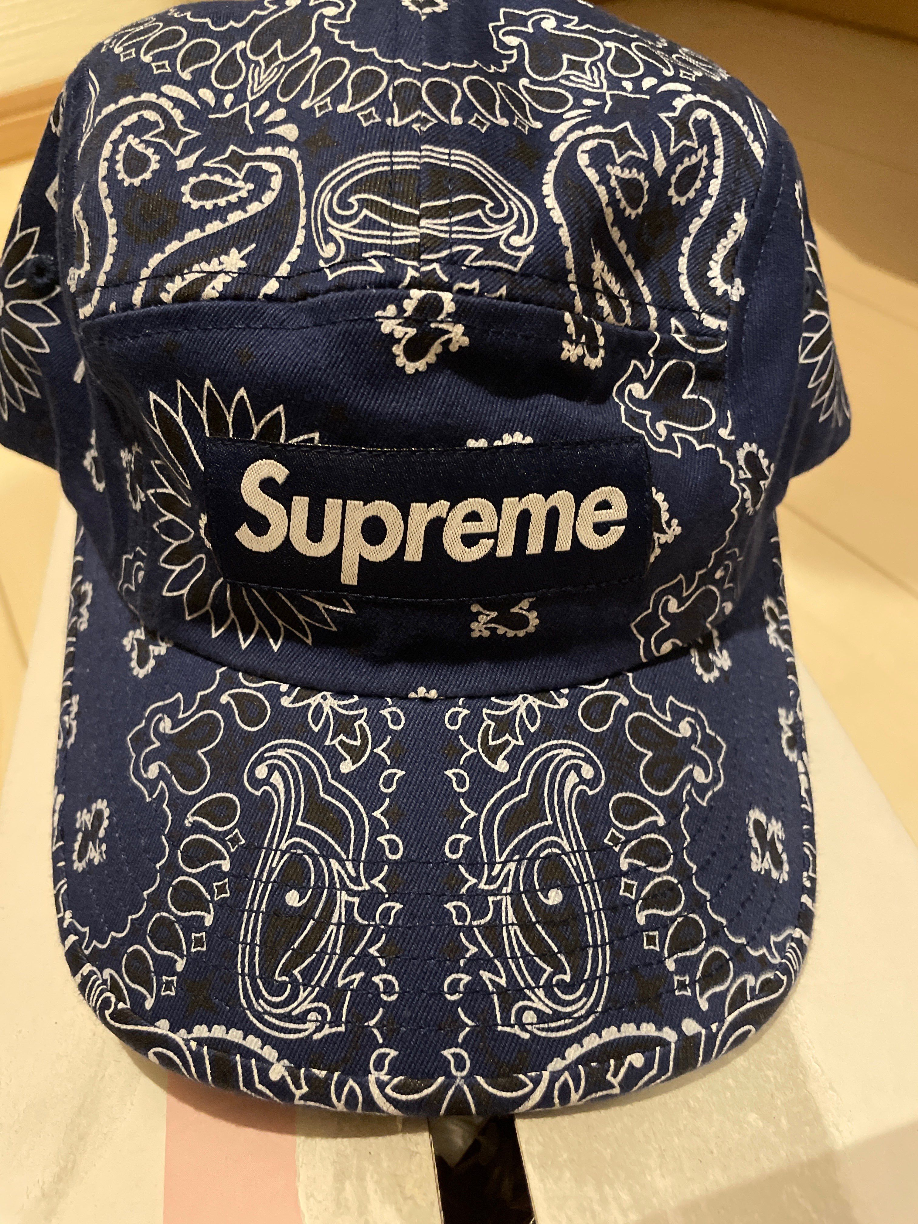 Supreme Bandana Camp Cap "Navy"