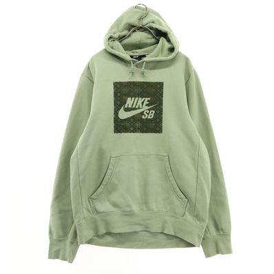 NIKE ナイキ スウッシュ 長袖 パーカー M グリーン