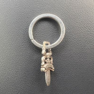 Chrome Hearts # 5 Dagger Key Ring "Silver"