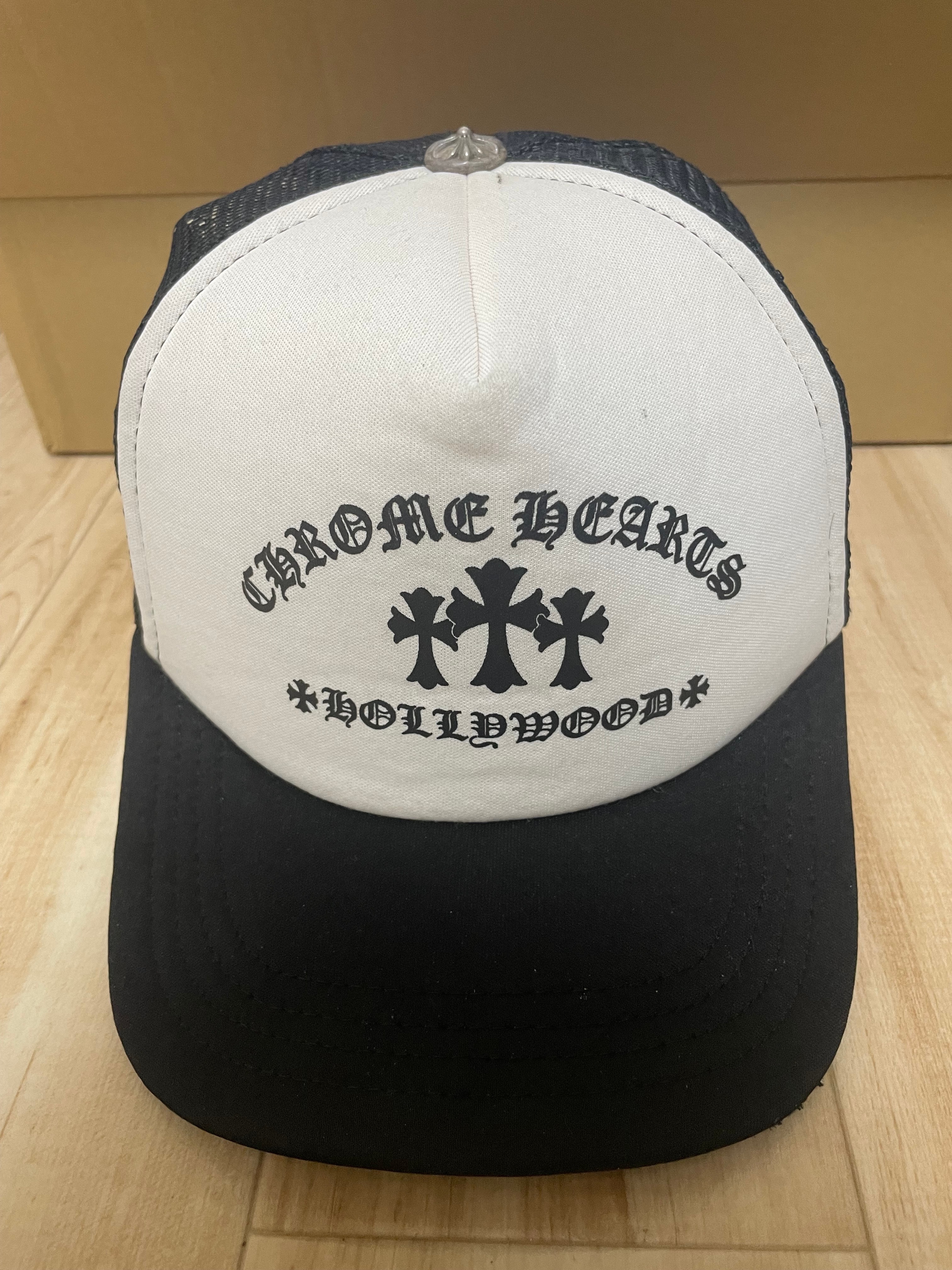 Chrome Hearts Trucker Cap King Taco "Black/White"