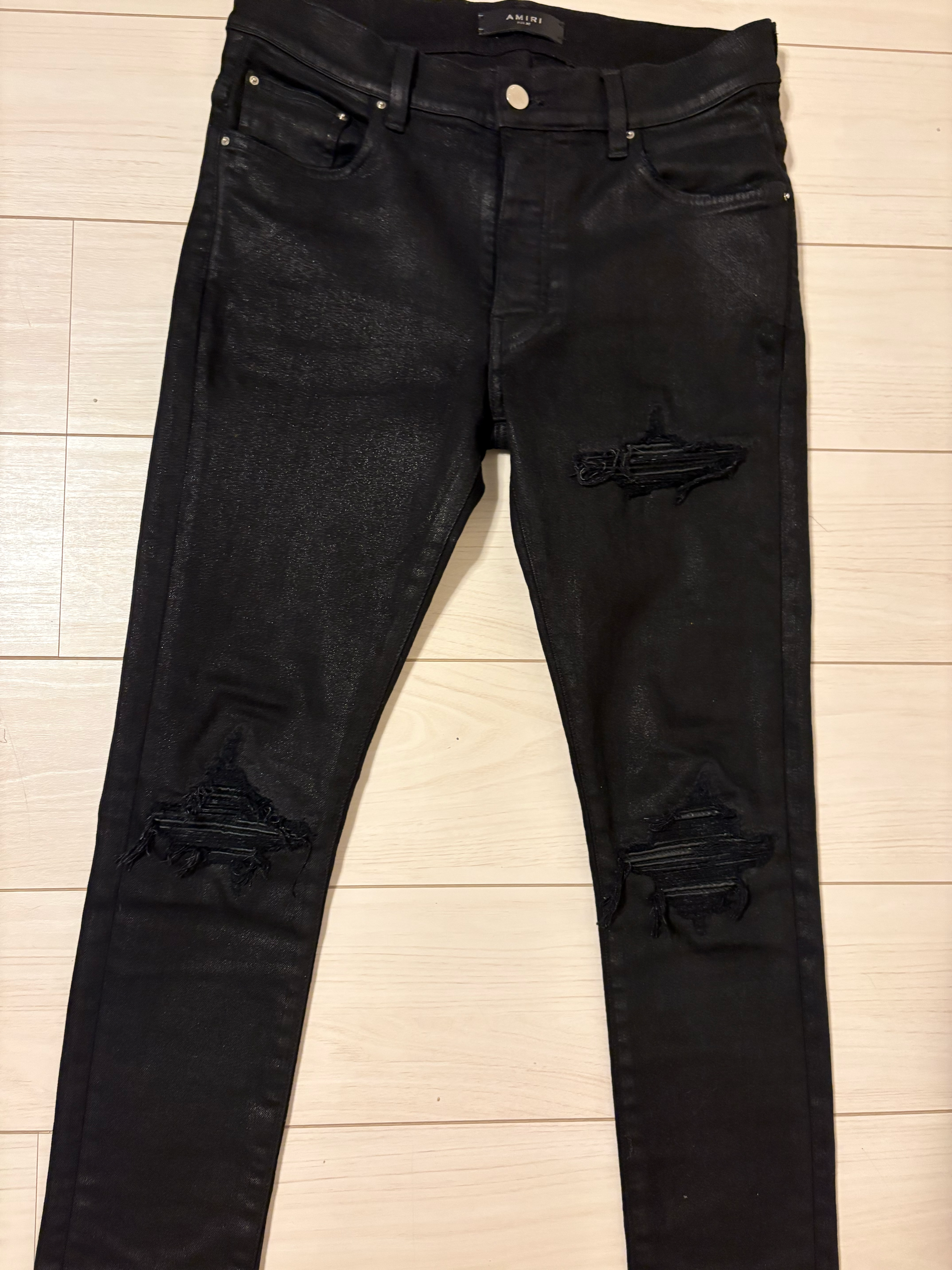 AMIRI WAXED MX1 JEAN "VINTAGE BLACK"