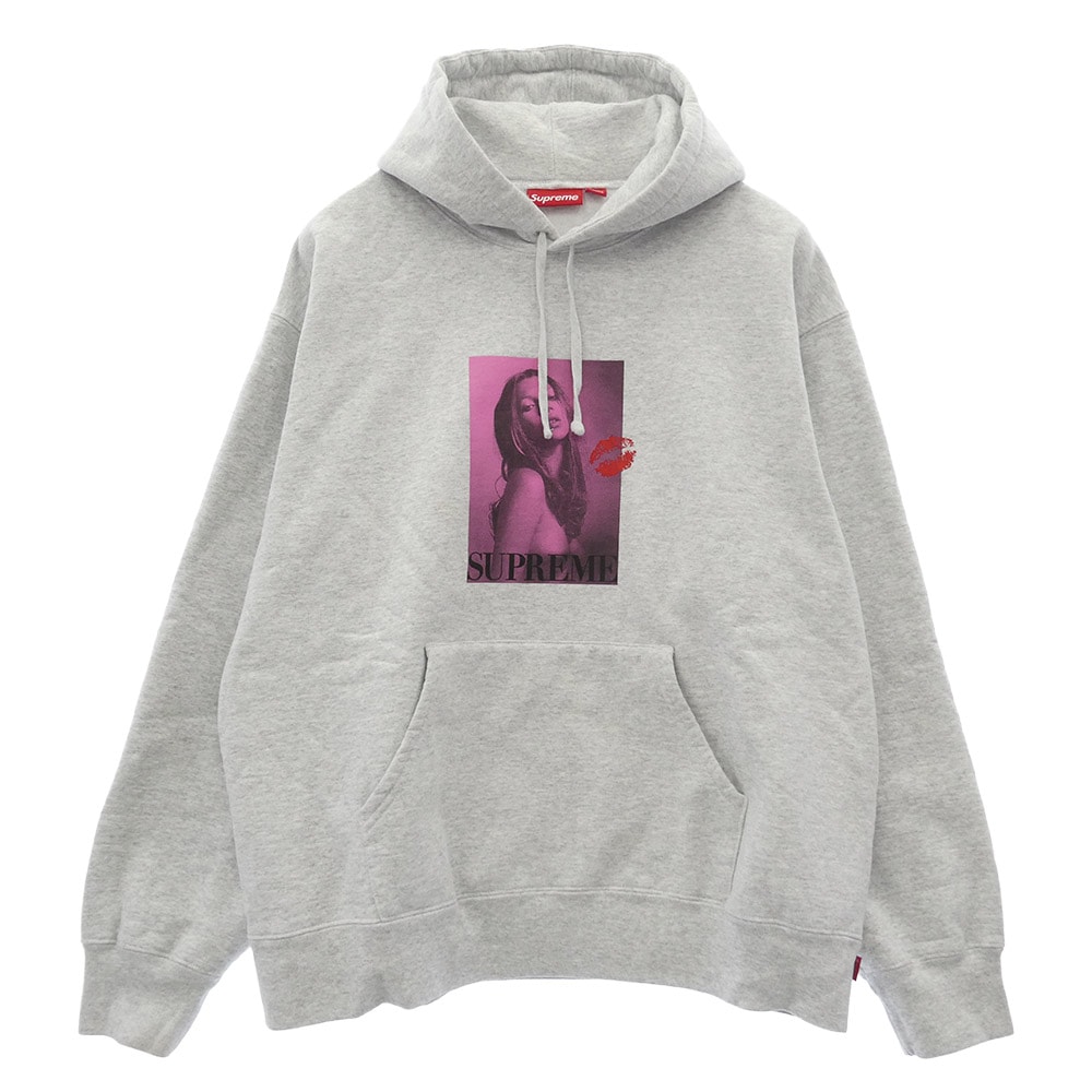 Supreme シュプリーム スウェット 24AW x Kate Moss Hooded Sweatshirt ケイトモス フォトプリント パーカー ホワイト系 XL【美品】【中古】