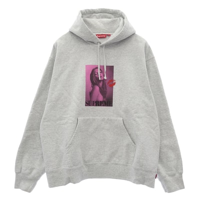 Supreme シュプリーム スウェット 24AW x Kate Moss Hooded Sweatshirt ケイトモス フォトプリント パーカー ホワイト系 XL【美品】【中古】