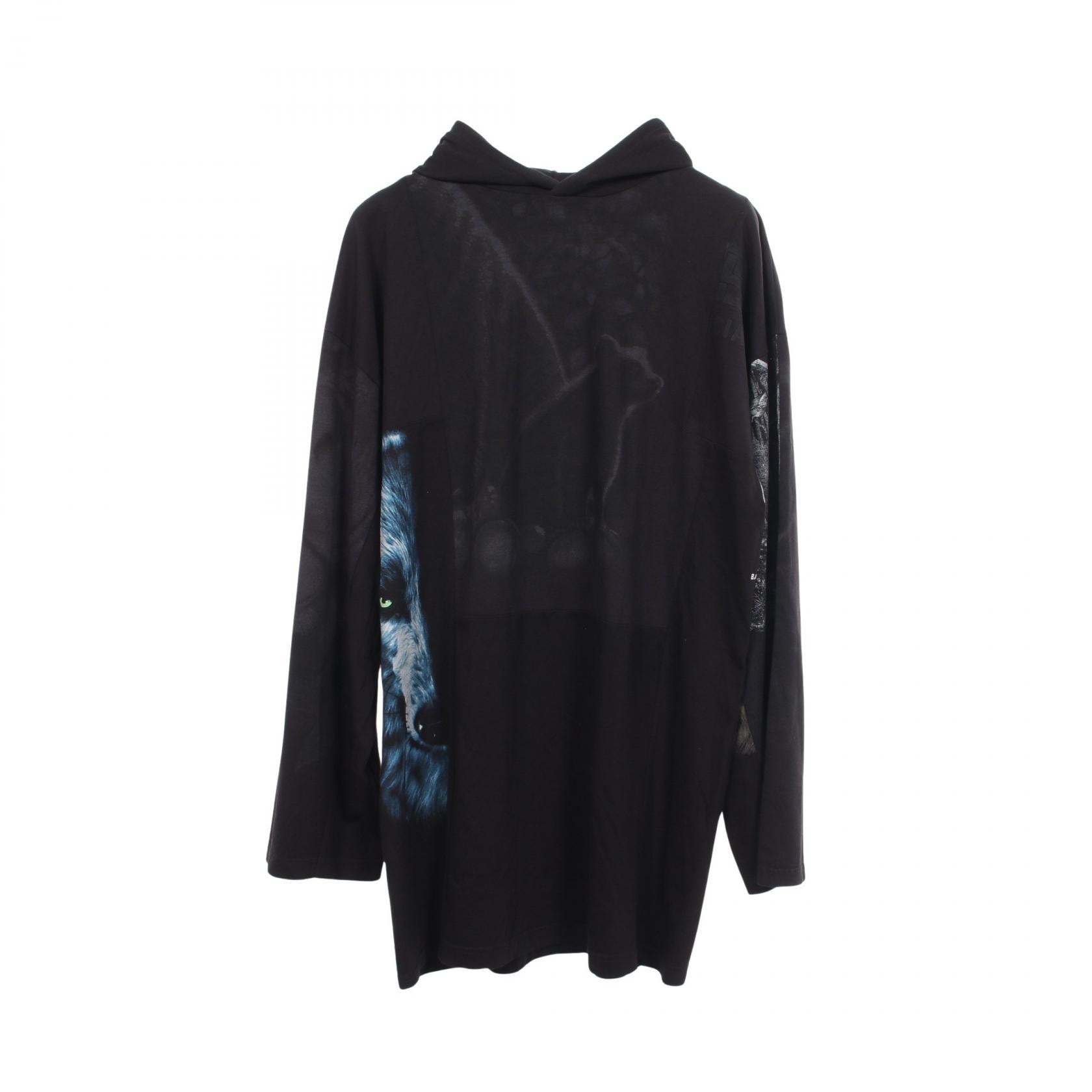 バレンシアガ BALENCIAGA LIMITED EDITION 117着限定 再構築 パーカー 衣料品 トップス コットン メンズ ブラック系 / マルチカラー 【中古】