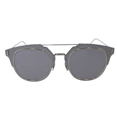 DIOR HOMME ディオールオム サングラス composit 1.0 コンポジット サングラス アイウェア シルバー系 フレーム:シルバー系 62□12-150【中古】