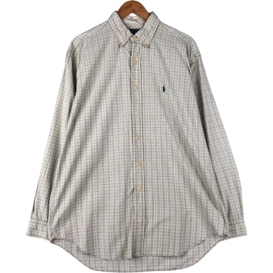 古着 ラルフローレン Ralph Lauren POLO SPORT ポロスポーツ 長袖 ボタンダウンチェックシャツ メンズL相当/eaa600179