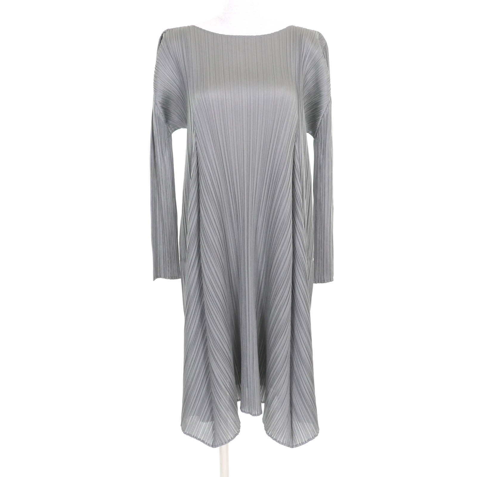 プリーツプリーズ イッセイミヤケ ワンピース グレー レディース 3 PP63-JH603