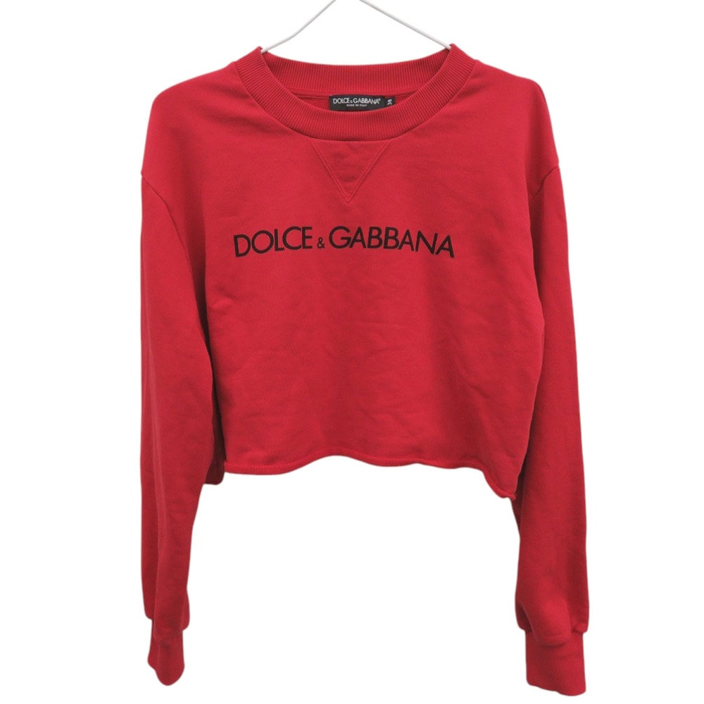 ドルチェアンドガッバーナ  クロップド スウェット   コットン