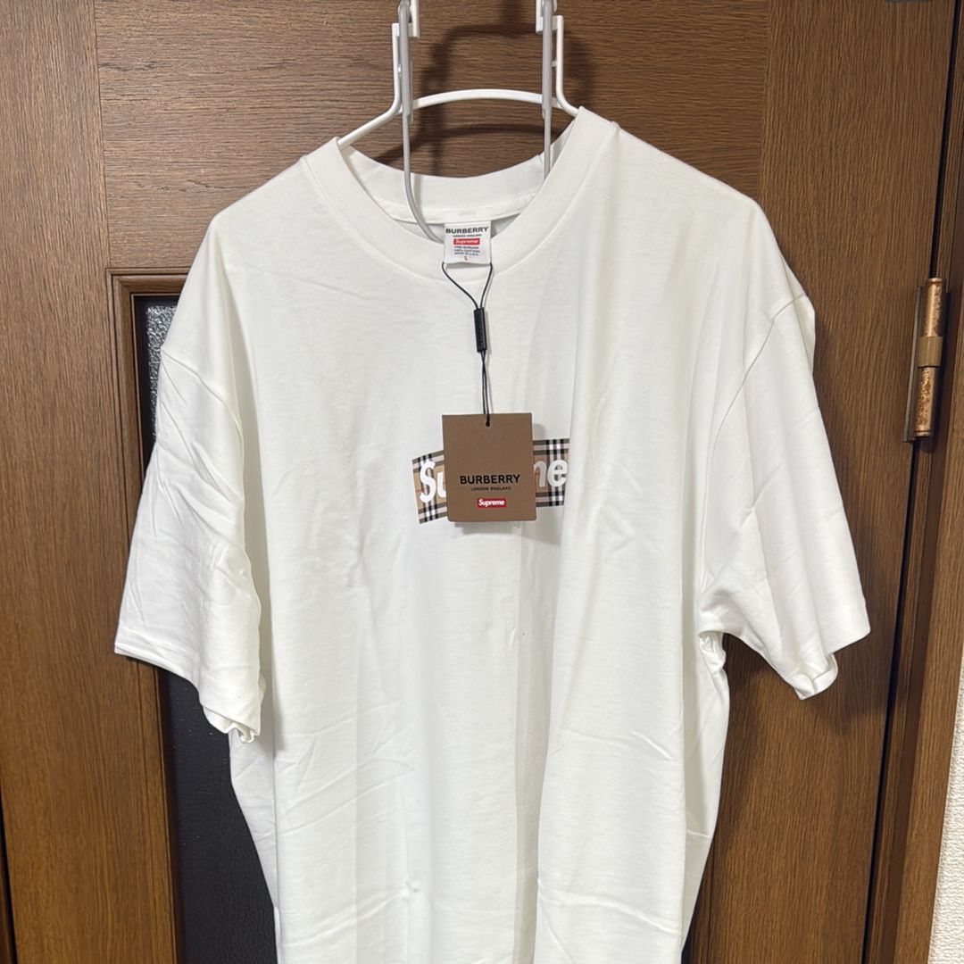 Supreme / Burberry Box Logo Tee "White"