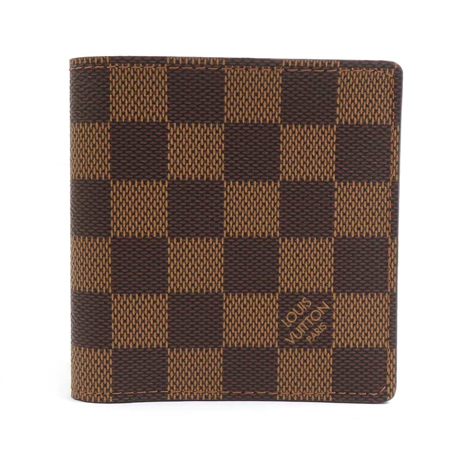 ルイ ヴィトン LOUIS VUITTON 札入れ ダミエ ポルトビエ 6カルトクレディ ダミエキャンバス エベヌ メンズ N61666【中古】 r10808j