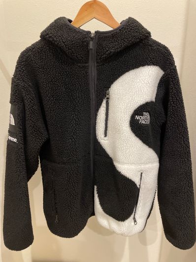 Supreme x The North Face S Logo Hooded Fleece Jacket "Black"