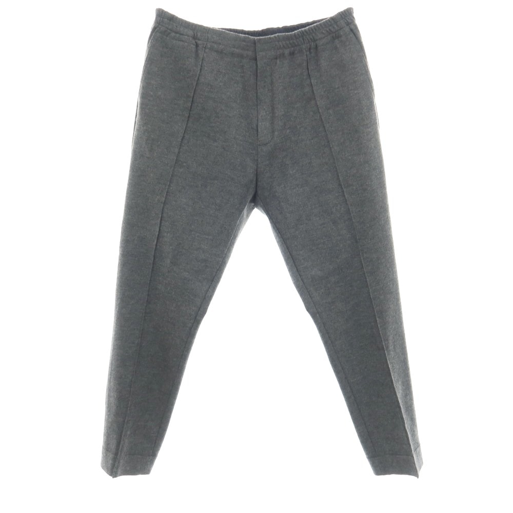 【中古】ジルサンダー JIL SANDER ウール ジャージー イージー カジュアルスラックスパンツ グレー【サイズL】【メンズ】