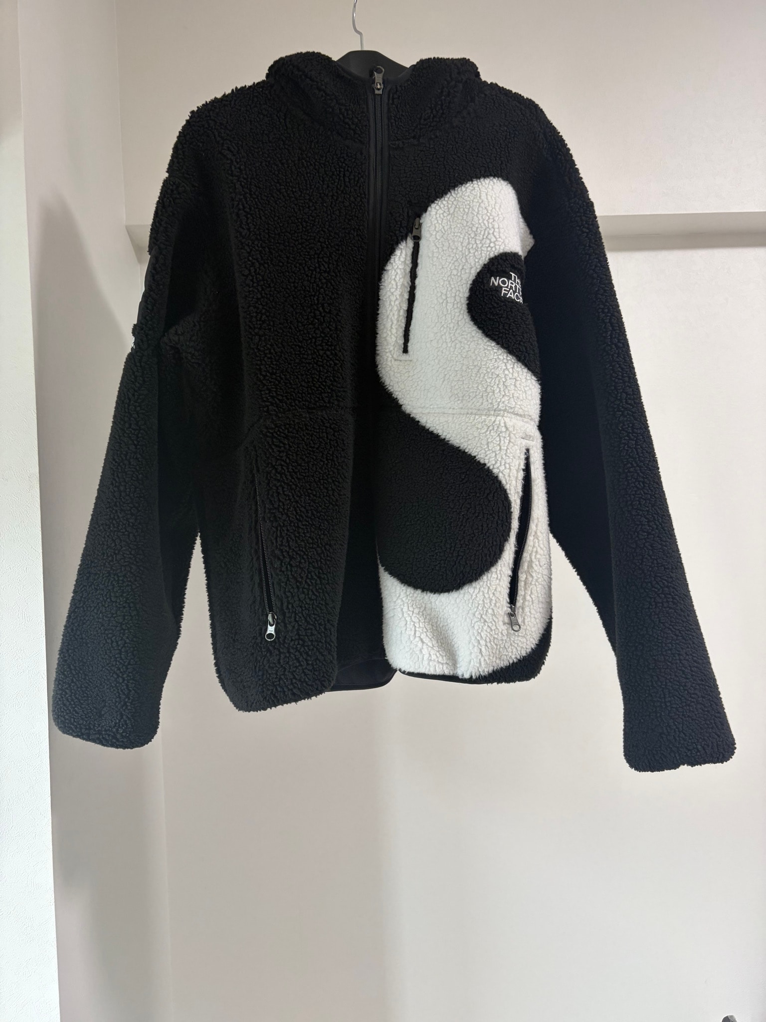 Supreme x The North Face S Logo Hooded Fleece Jacket "Black"