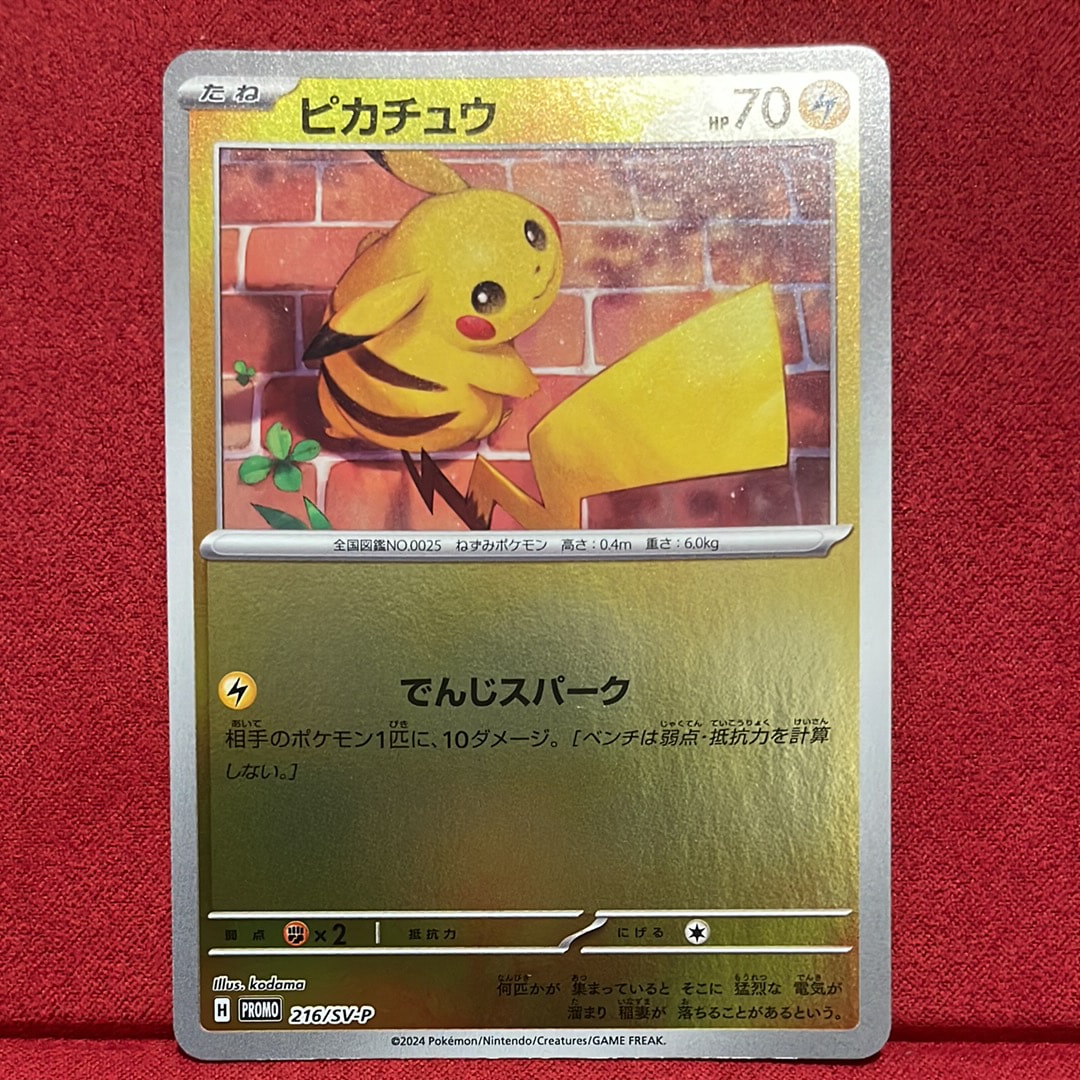 ピカチュウ P [SV-P 216](プロモカードパック「ポケカの夏がキタ!プロモカードGetキャンペーン!」)