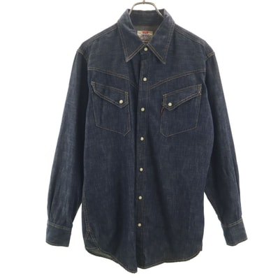 Levi's リーバイス 90s オールド 長袖 デニムシャツ L インディゴ