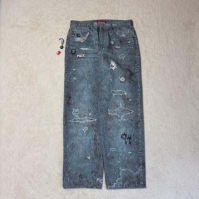 Supreme HJR Trompe Loeil Loose Fit Jean "Blue"