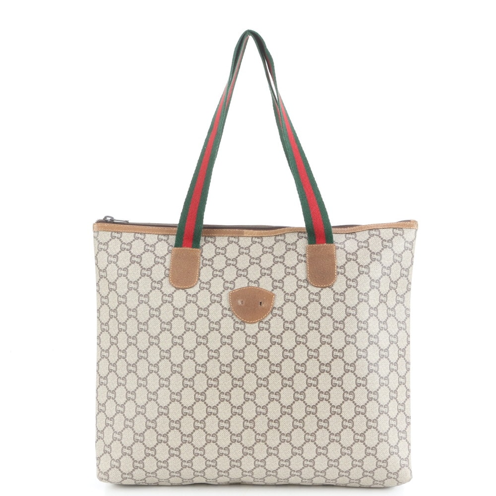 ■美品 グッチ GG プラストート バッグ