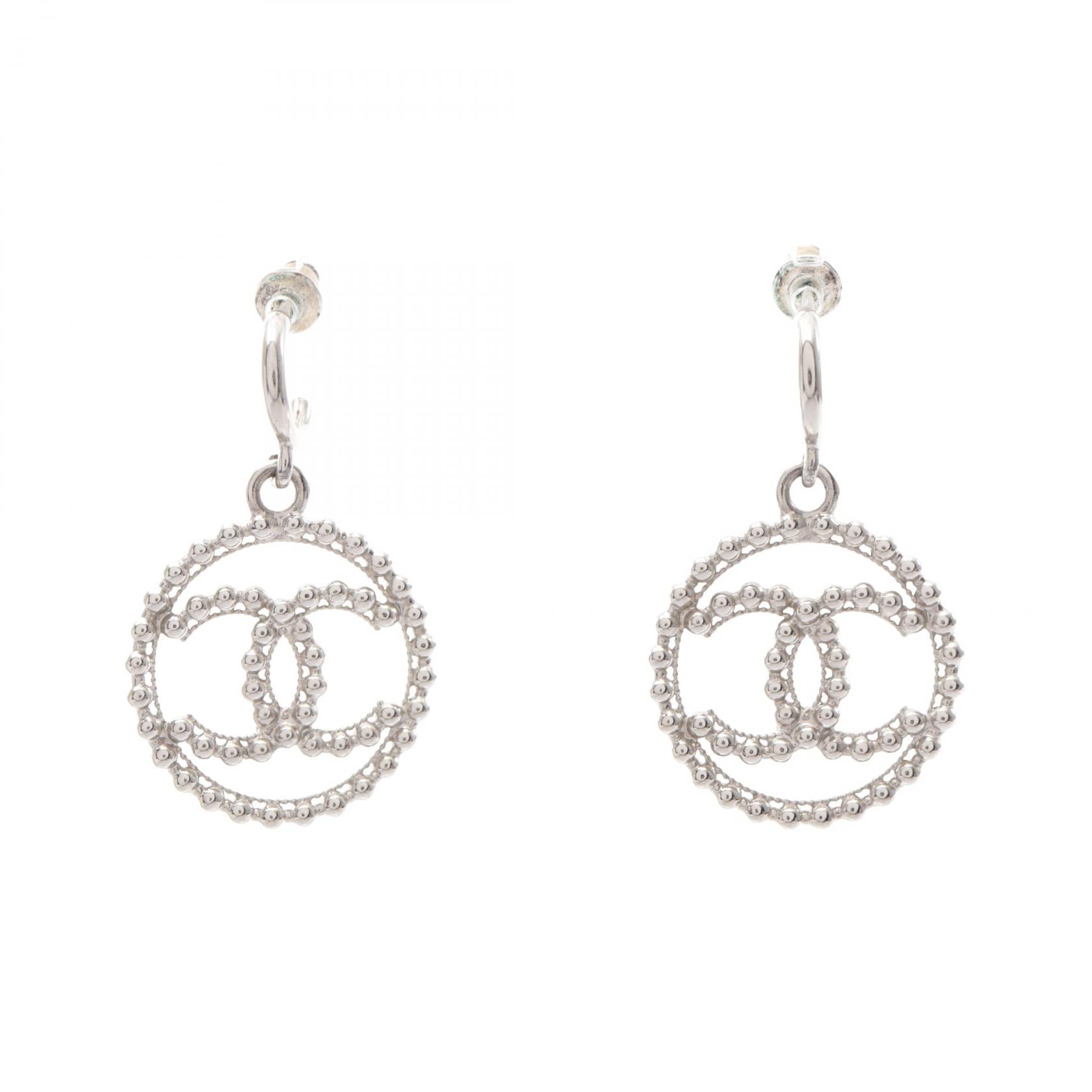 シャネル CHANEL ココマーク C22C ピアス ジュエリー メタル レディース シルバー系 【中古】