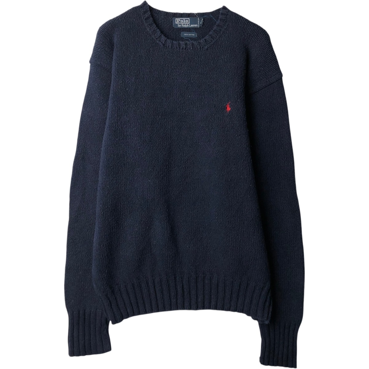 古着 ラルフローレン Ralph Lauren POLO by Ralph Lauren コットンニットセーター メンズM相当/eaa637275
