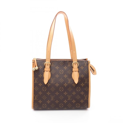 ルイ・ヴィトン LOUIS VUITTON ポパンクール オ トートバッグ バッグ PVCコーティングキャンバス レザー モノグラム レディース ブラウン系 M40007 【中古】