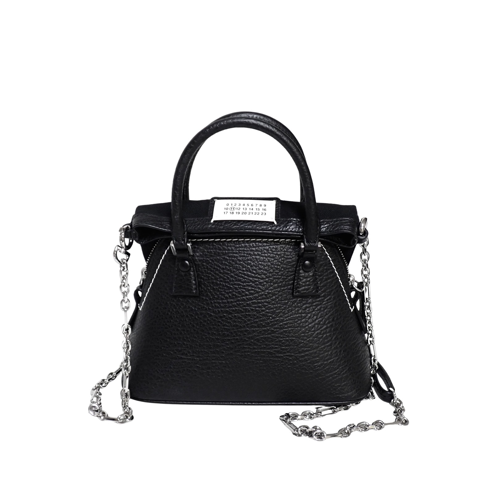 Maison Margiela メゾンマルジェラ  5AC マイクロ 2WAY ハンドバッグ   S56WG0081P4455T8013  ブラック  レディース ショルダーバッグ