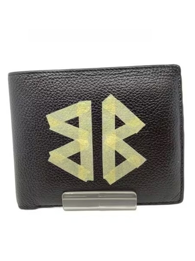 BALENCIAGA Cash Square Folded Coin Wallet "Black"