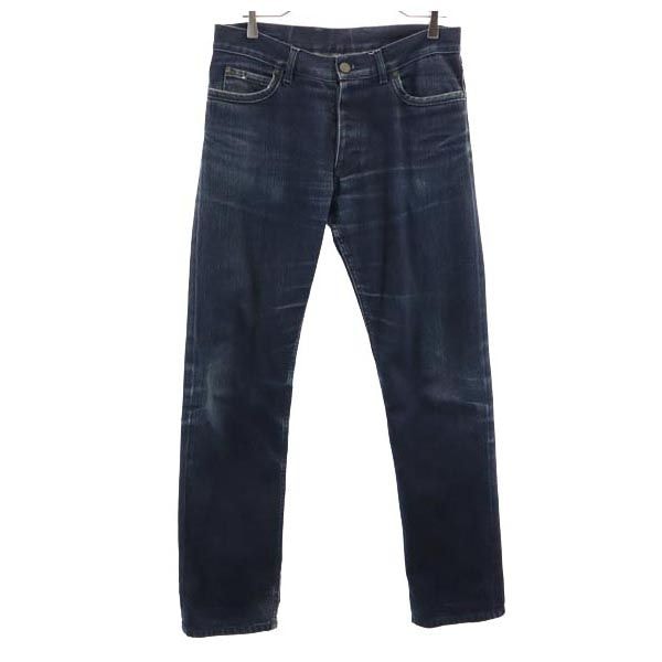 LANVIN ACNE ランバンアクネ ストレートデニムパンツ w30 インディゴ ボタンフライ ジーンズ