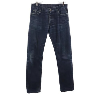 LANVIN ACNE ランバンアクネ ストレートデニムパンツ w30 インディゴ ボタンフライ ジーンズ