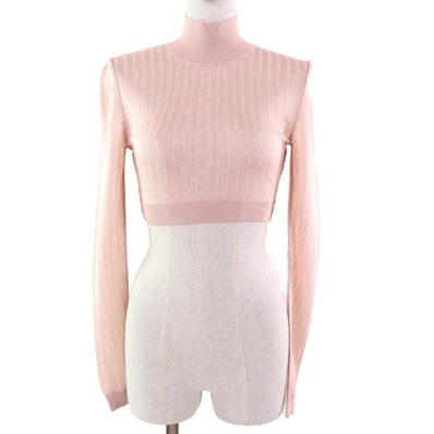 極美品 フェンディ
ニット ピンク レディース 36 FZX834