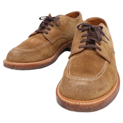 オールデン 43180 インディーオックス スナッフスエード Uチップ シューズ US8 1/2D