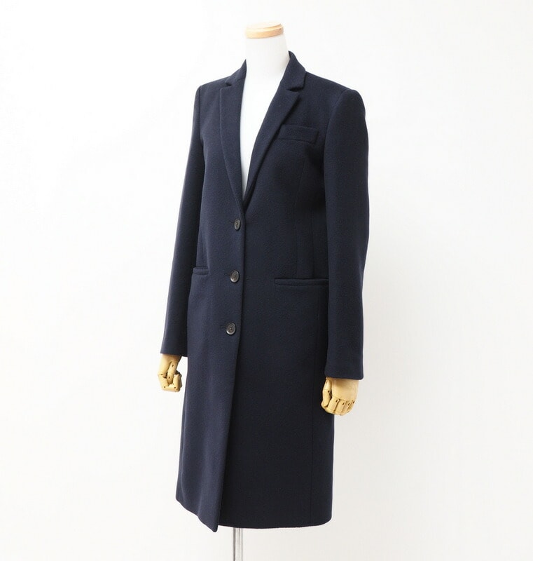 ■美品■GUCCI グッチ コート サイズ36 ウール チェスターコート シングルブレスト イタリア製 ブランド古着【中古】20231031/GO6523