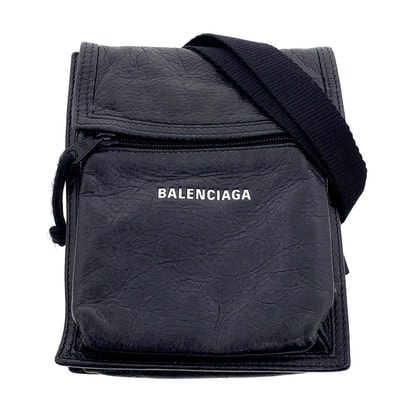 BALENCIAGA バレンシアガ エクスプローラー ショルダーバッグ ショルダーバッグ 532298 レザー ブラック ブラック メンズ【中古】