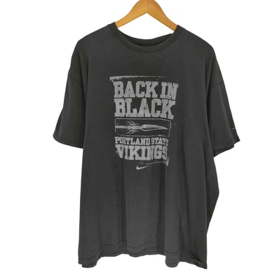 BACK IN BLACK VIKINGS プリントTシャツ【1141429679091】