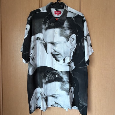 Supreme Bela Lugosi Rayon S/S Shirt "White"