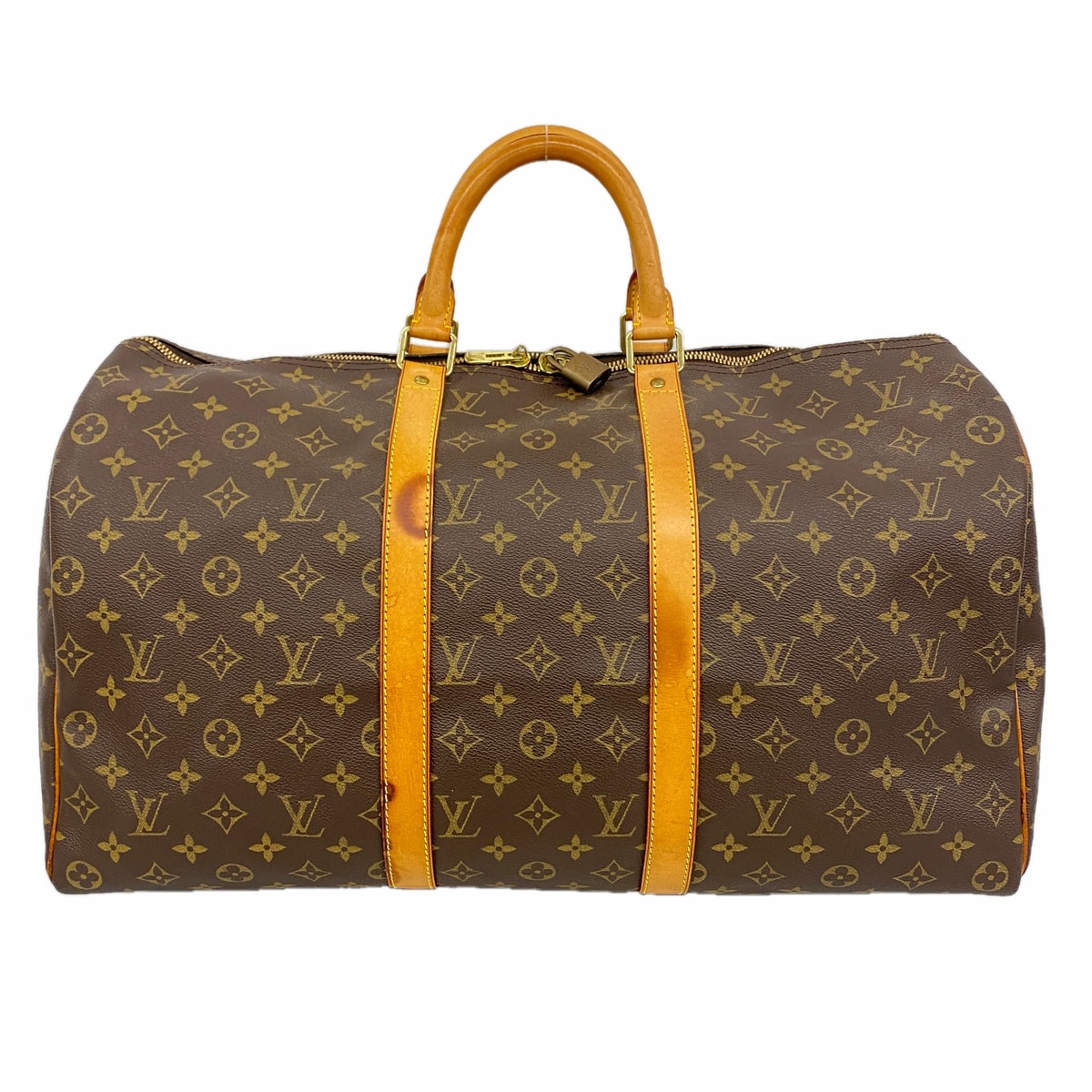 【6he4648】ルイヴィトン ボストンバッグ モノグラム キーポル50 M41426 ブラウン【中古】メンズ レディース ユニセックス