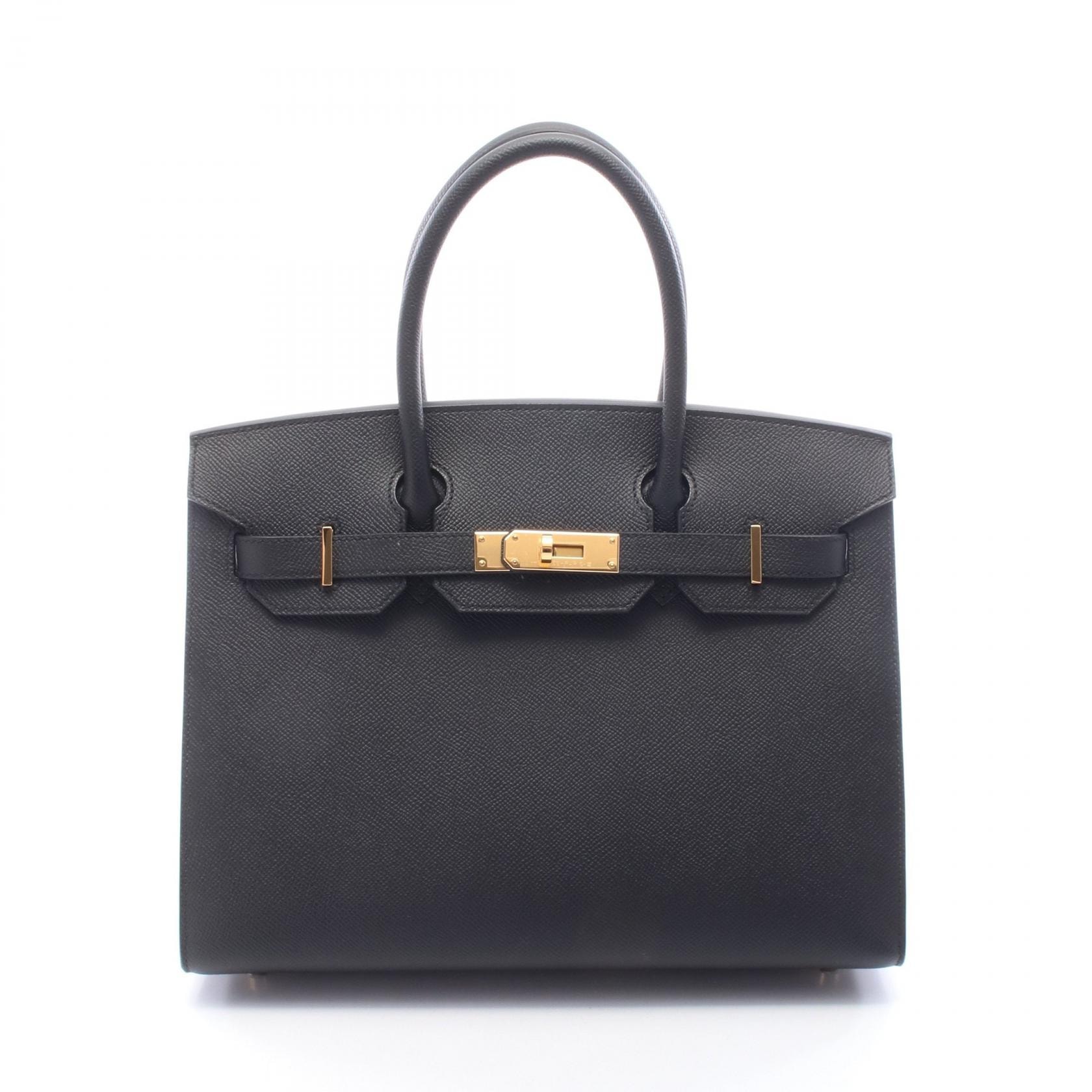 エルメス HERMES バーキン30 セリエ ハンドバッグ バッグ レザー ヴォーエプソン ヴォーエプソン W刻印(2024年製造) レディース ブラック系 【中古】