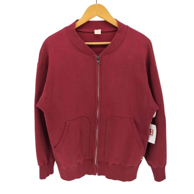 ジップアップ スウェット カーディガン ブルゾン【1142481310748】